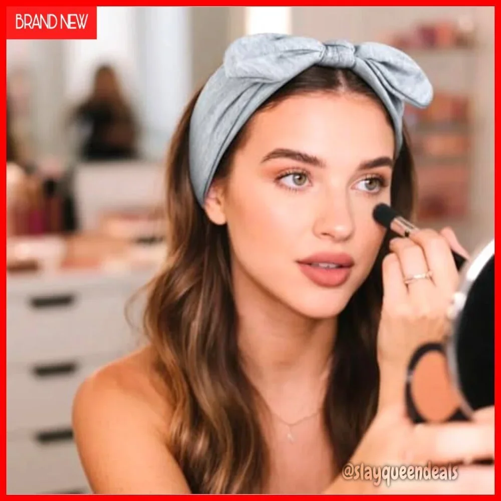 Wide Non-Slip Bow Headbands 6-Pack, Stretchy Elastic Hair Accessories